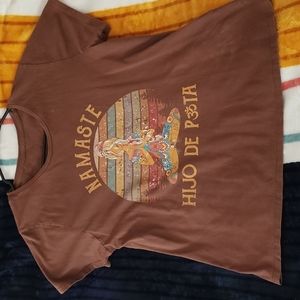 Vintage yoga hippie girl t-shirt